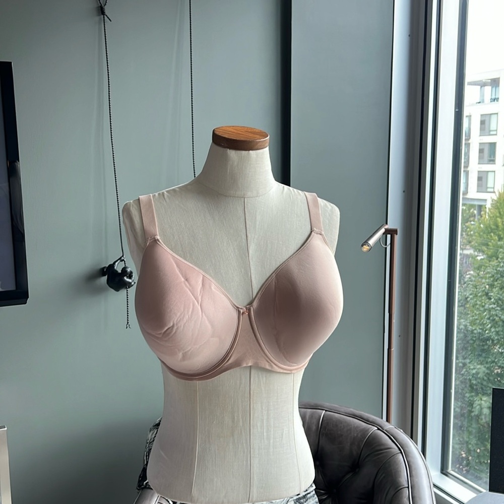 New Chantelle Comfort Chic Full Coverage Custom Fit Bra Size 36G (Nude Rose) - Picture 2 of 7